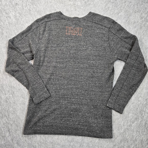 Rock Revival Shirt Mens Large Gray Long Sleeve Thermal Logo Made USA - Picture 3 of 9
